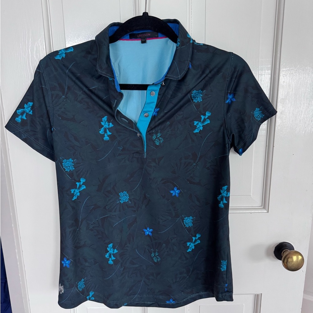 Greyson Golf shirt, size women’s M
